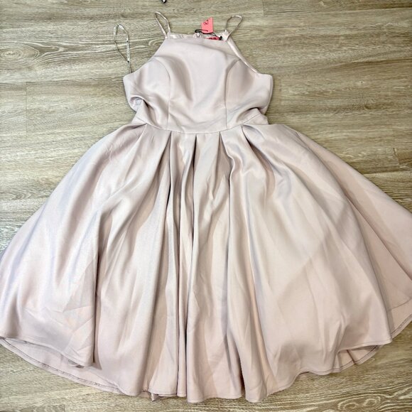 Chi Chi London Women's Cream and Pink Formal Prom Cocktail Dress sz 10 - Picture 5 of 13